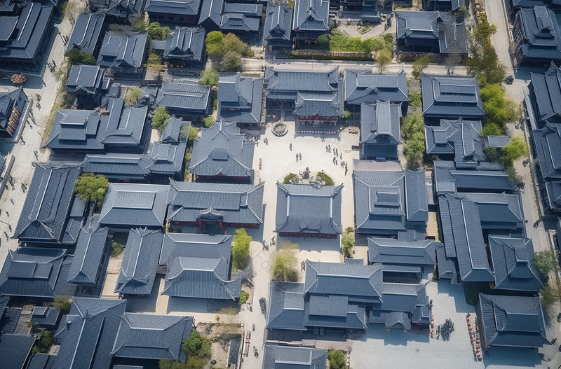 航拍徽派建筑园林景观摄影提,高清,摄影图,摄影图片,图片大全,摄影图免费下载